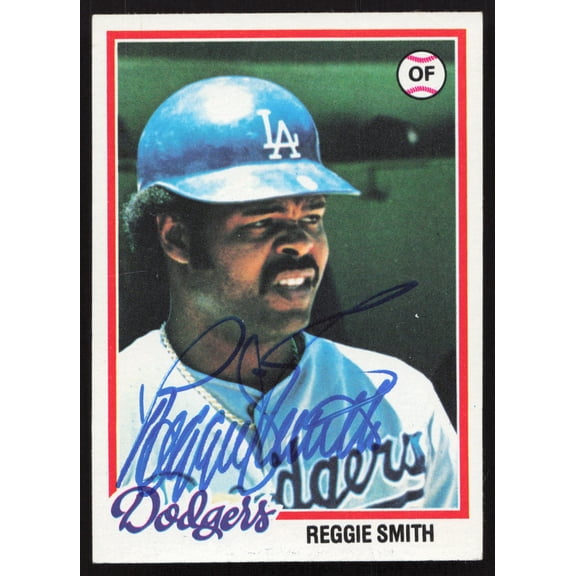 Reggie Smith Autographed 1978 Topps Card #168 Los Angeles Dodgers SKU #258655