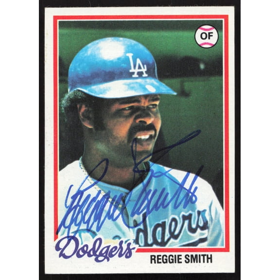 Reggie Smith Autographed 1978 Topps Card #168 Los Angeles Dodgers SKU #258656