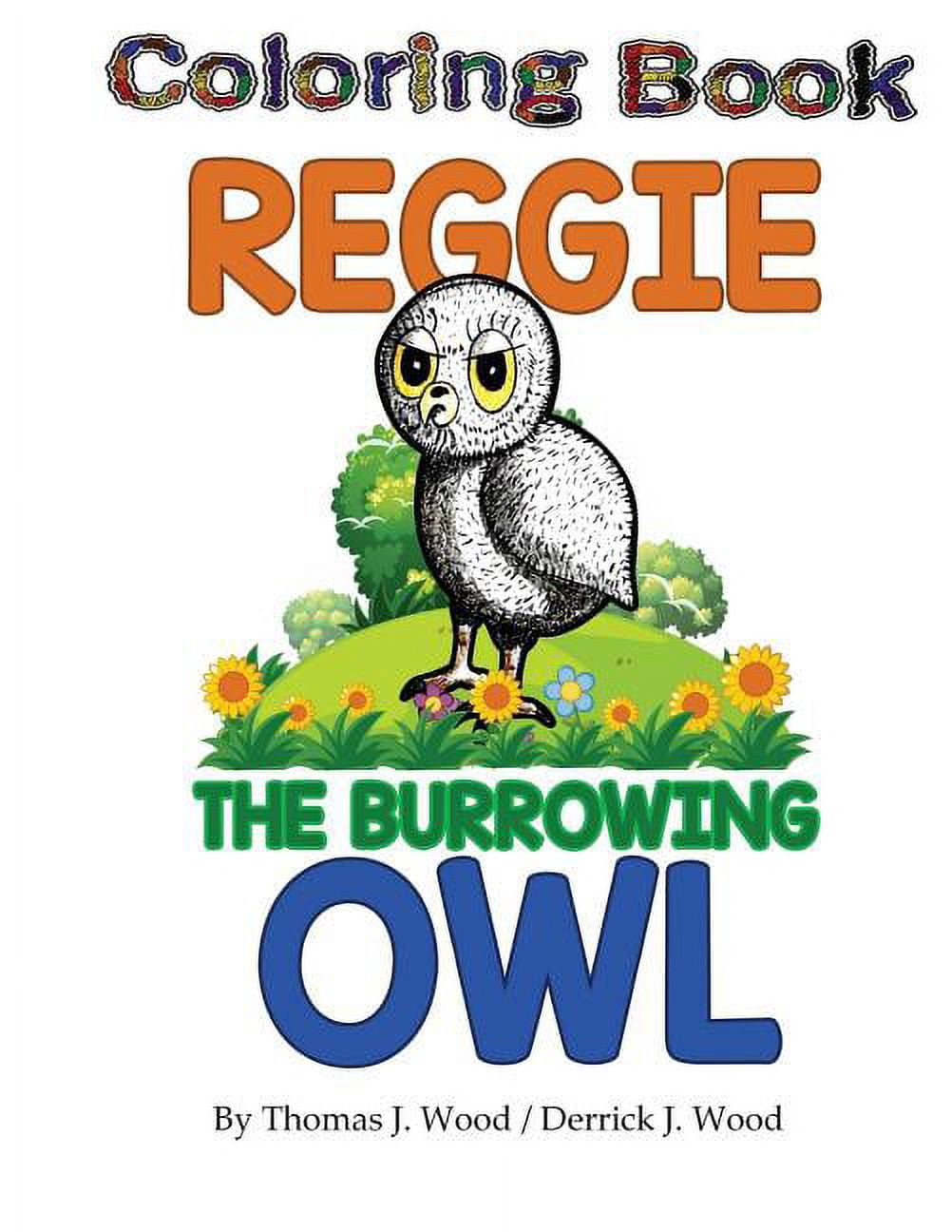 Reggie The Burrowing Owl Coloring Book: The True Story Of How A Family ...