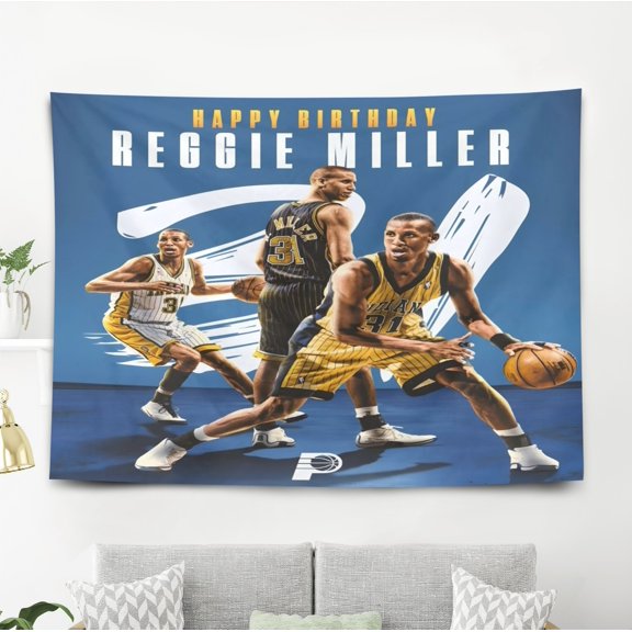 Reggie and Miller Flushing Tapestry - Horizontal60"x40"