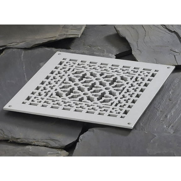 Reggio Registers 1212-Ah Scroll Series 10" X 10" Grille - Grey