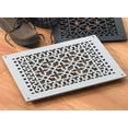 thumbnail image 1 of Reggio Registers 1216-Anh Scroll 10" X 14" Aluminum Floor Grille - Grey, 1 of 4