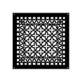 thumbnail image 1 of Reggio Registers 2020-Ah Scroll Series 18" X 18" Grille - Black, 1 of 1