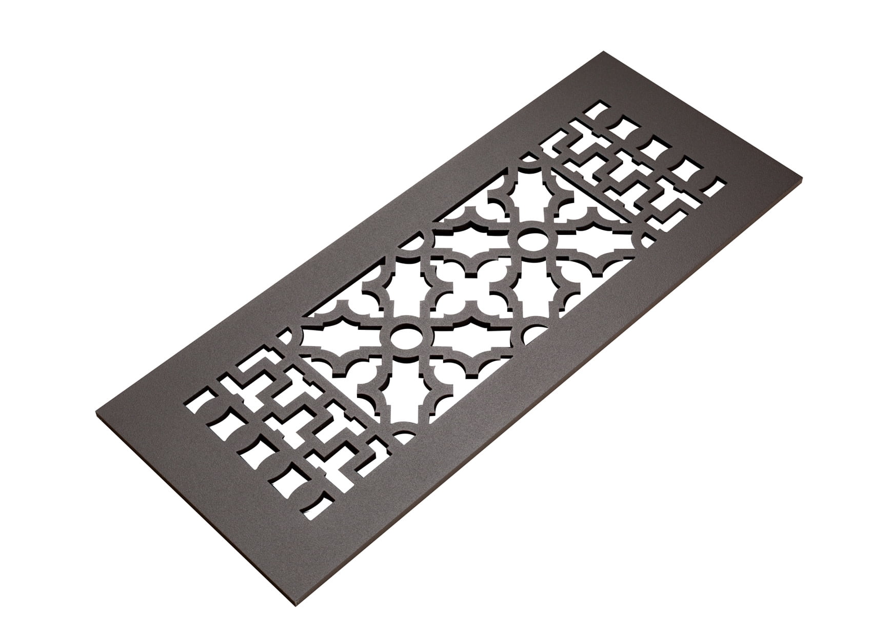 Reggio Registers 614-ARBNH Scroll 4" X 12" Aluminum Floor Grille - Bronze