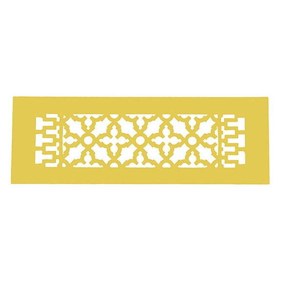 Reggio Registers 616-Anh Scroll Series 4" X 14" Floor Grille - Gold