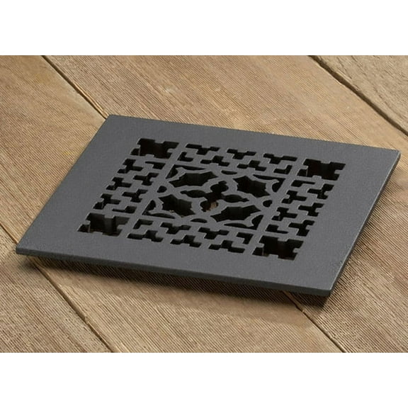 Reggio Registers 808-H Scroll Series 6" X 6" Grille - Cast Iron