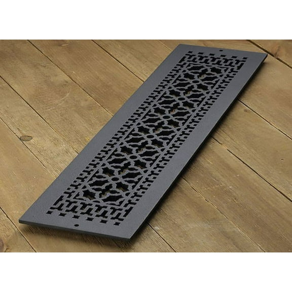 Reggio Registers 832-H Scroll Series 6" X 30" Grille - Cast Iron