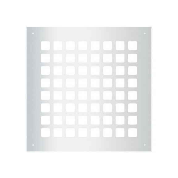Reggio Registers G1010-Snh Grid Series 8" X 8" Floor Grille - Silver