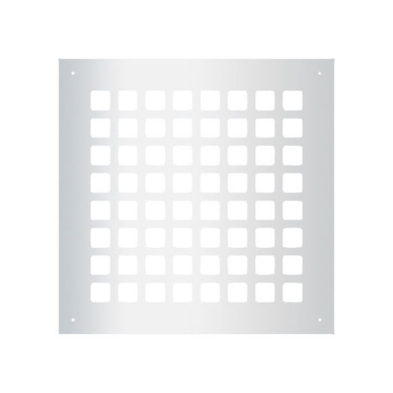 Reggio Registers G1010-Snh Grid 8" X 8" Steel Floor Grille - Silver