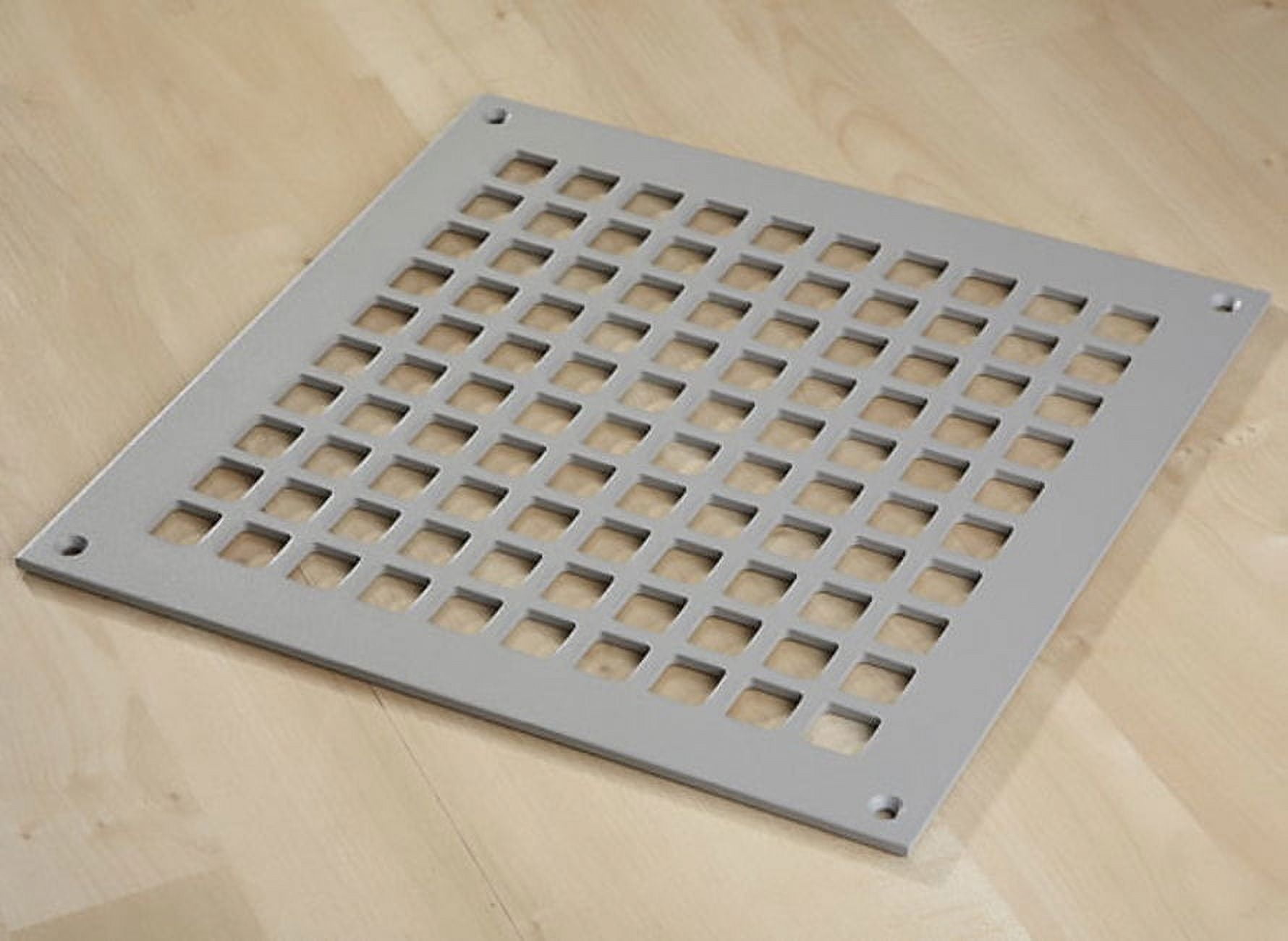 Reggio Registers G1212Snh Grid Series 10" X 10" Floor Grille Grey