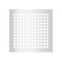Reggio Registers G1414-Sh Grid Series 12" X 12" Grille - Silver