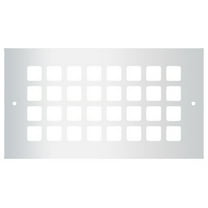 Reggio Registers G610-Sh Grid Series 4" X 8" Grille - Silver