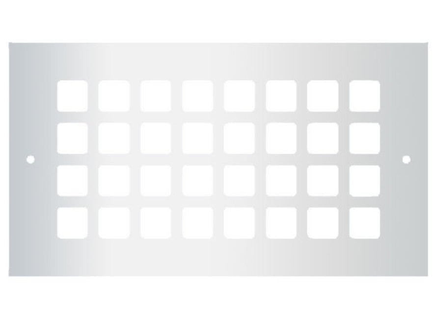 Reggio Registers G610-Snh Grid 4" X 8" Steel Floor Grille - Silver