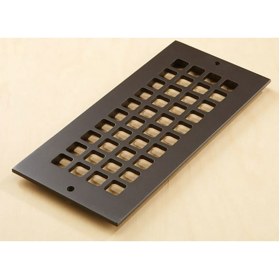 Reggio Registers G612-Anh Grid Series 4" X 10" Floor Grille - Bronze