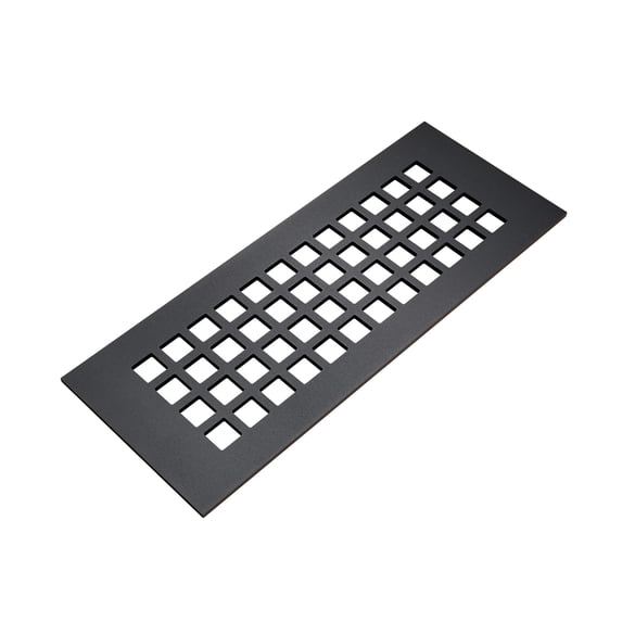 Reggio Registers G832-Snh Grid 6" X 30" Steel Floor Grille - Black