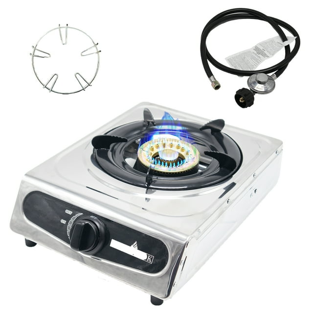 RegiisCook 1 Burner Propane Gas Cooktop,Camping Portable LPG Gas Stove