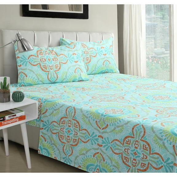 Regina 4-piece Sheet Set Green Queen