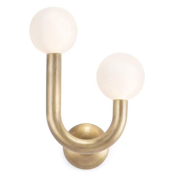 Regina Andrew 15-1144R-NB Happy 2 Light 17" Tall Led Wall Sconce - Brass