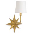 thumbnail image 1 of Regina Andrew 15-1158NB Etoile 18" Tall Wall Sconce - Brass, 1 of 5