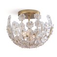 thumbnail image 1 of Regina Andrew 16-1176 Charlotte 2 Light 16" Wide Semi-Flush Bowl Ceiling Fixture - Brass, 1 of 5