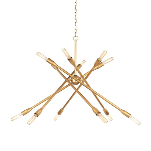 Regina Andrew 16-1425 Cobra 12 Light 43" Wide Sputnik Chandelier - Brass