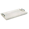thumbnail image 1 of Regina Andrew 20-1040 White 24" Wide Bone And Nickel Tray - Nickel, 1 of 4