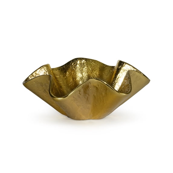 Regina Andrew 20-1641BRS Pedicoat 12" Wide Metal Bowl Small - Brass