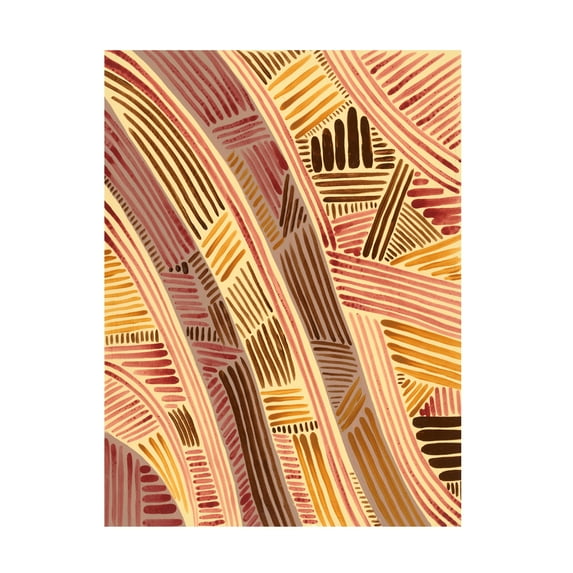 Regina Moore 'Bands of Pattern I' Canvas Art