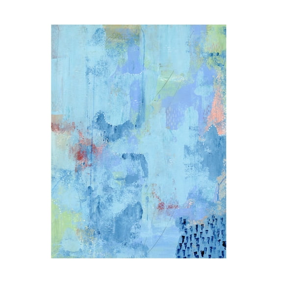 Regina Moore 'Colored Bleu II' Canvas Art