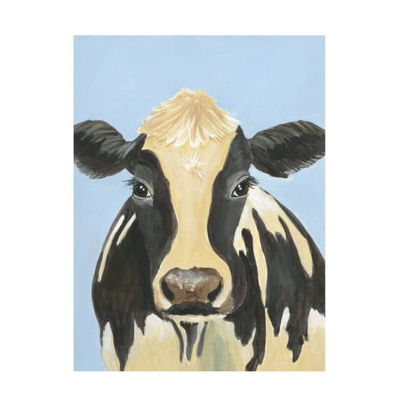 Regina Moore 'Cow don Bleu II' Canvas Art