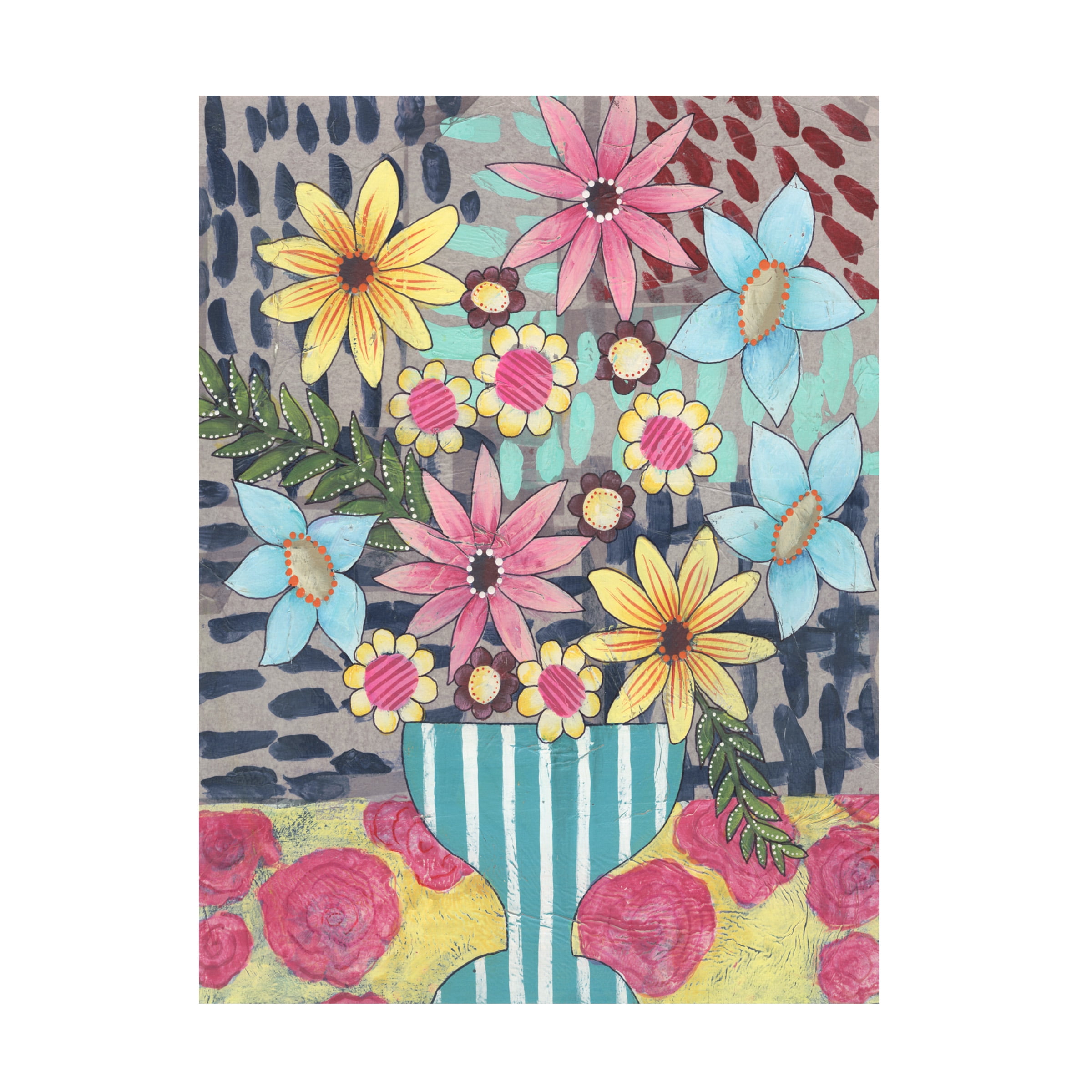 Regina Moore 'Floral Surprise I' Canvas Art