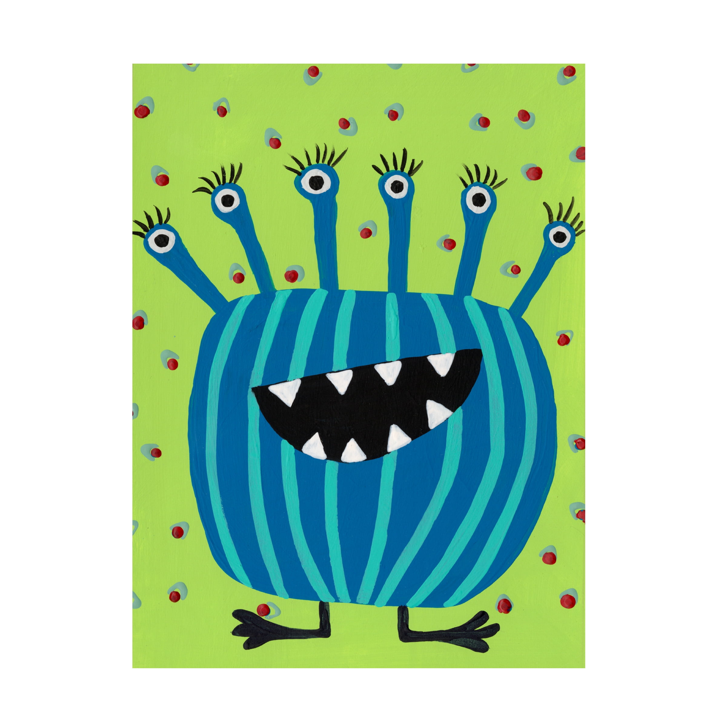 Regina Moore 'Happy Creatures II' Canvas Art