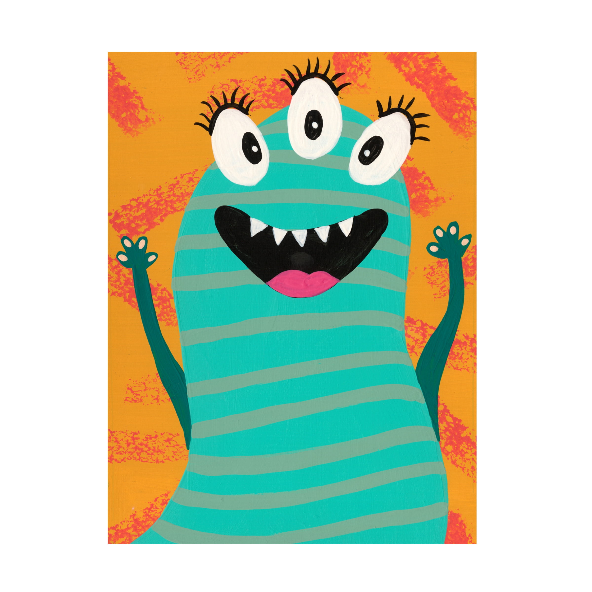 Regina Moore 'Happy Creatures V' Canvas Art