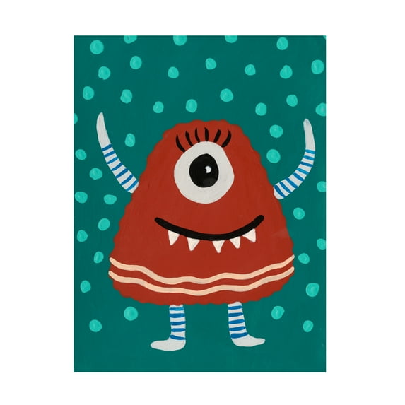 Regina Moore 'Happy Creatures VI' Canvas Art
