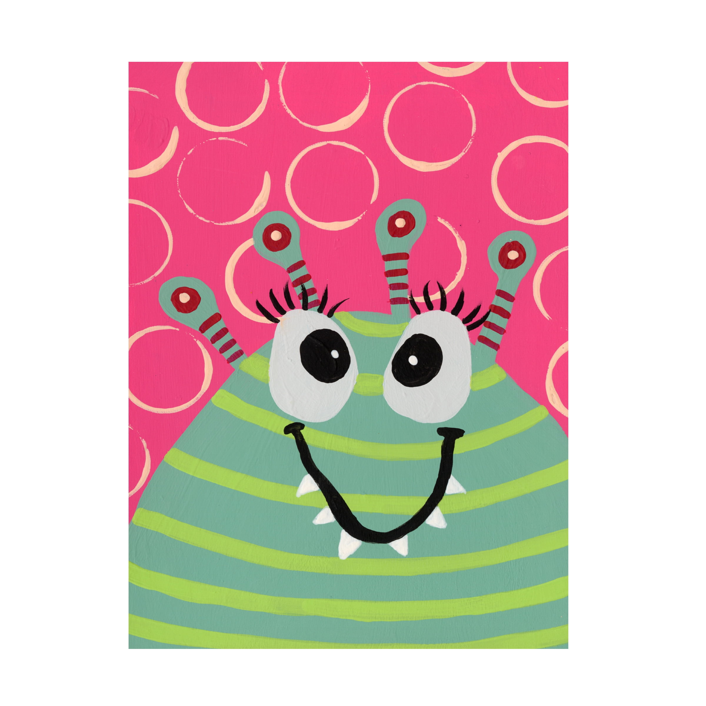 Regina Moore 'Happy Creatures VII' Canvas Art