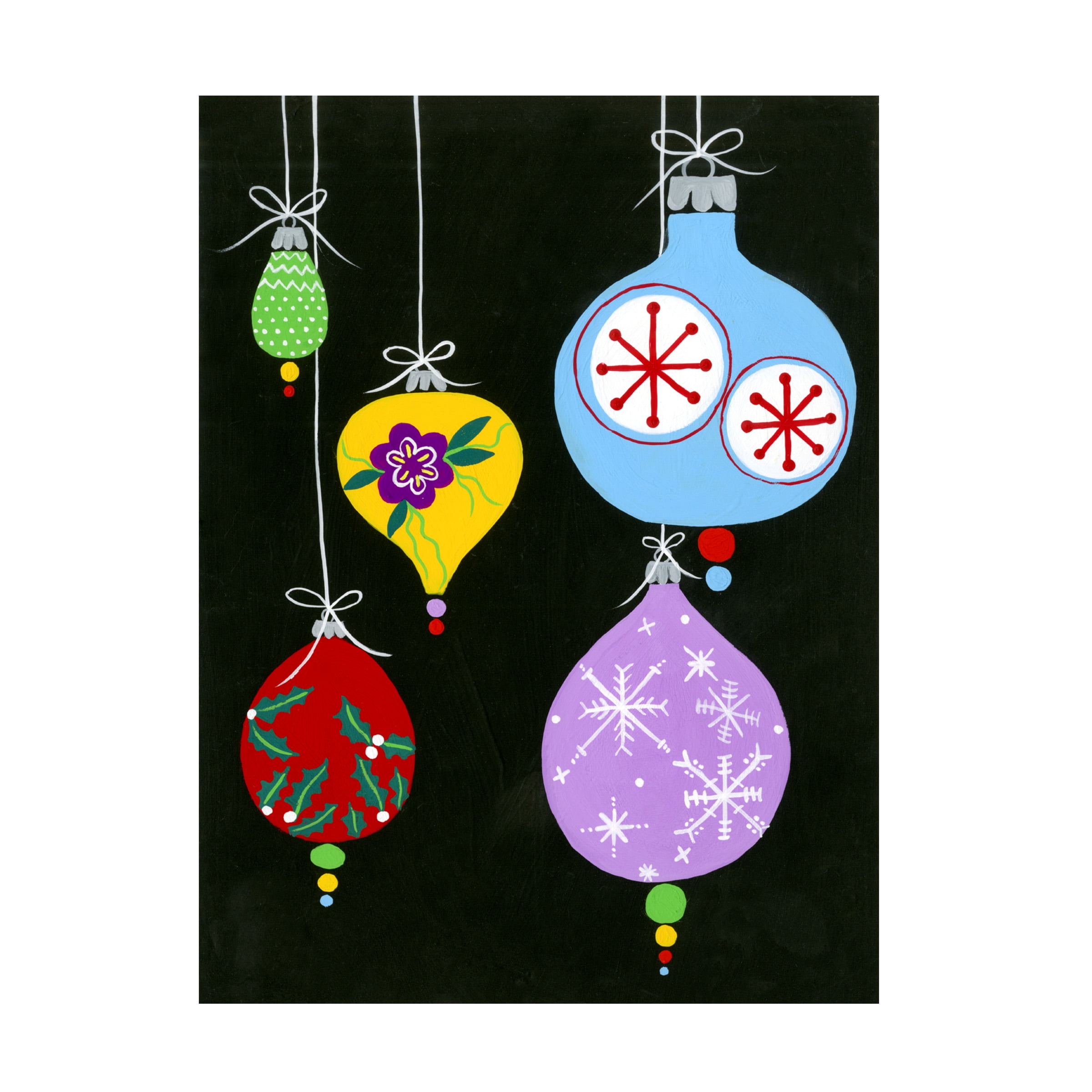 Regina Moore 'Jazzy Christmas III' Canvas Art