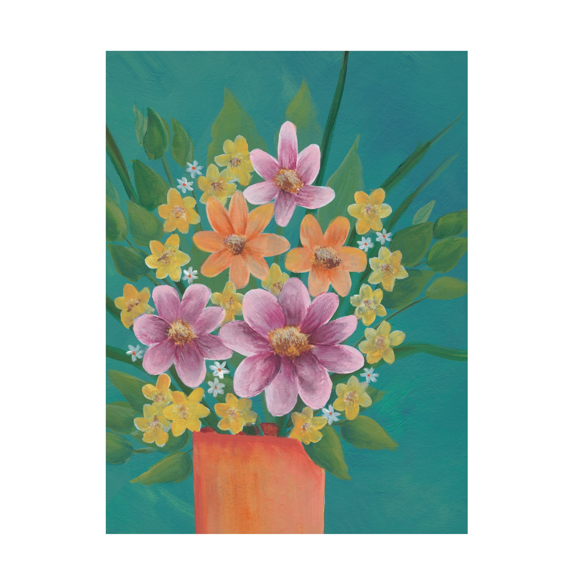 Regina Moore 'Jubilant Floral III' Canvas Art