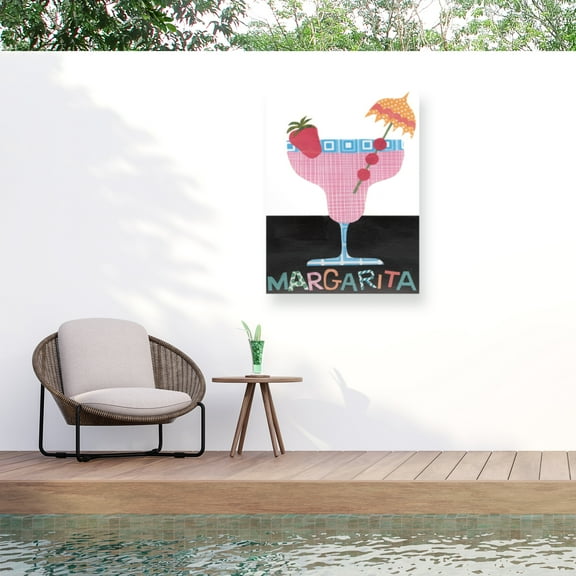 Regina Moore 'Mix Me A Drink IV' Outdoor Canvas 32x24