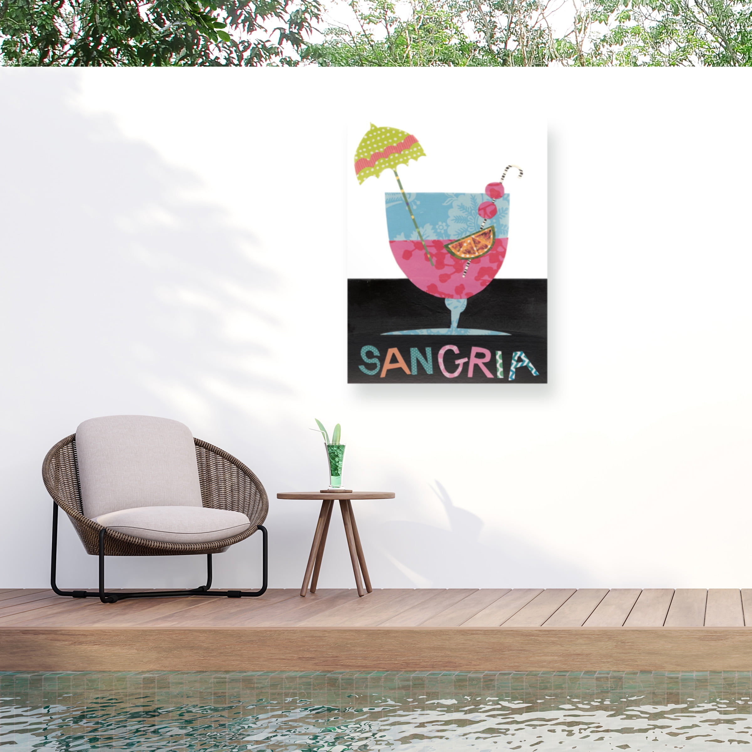 Regina Moore 'Mix Me A Drink V' Outdoor Canvas 24x18