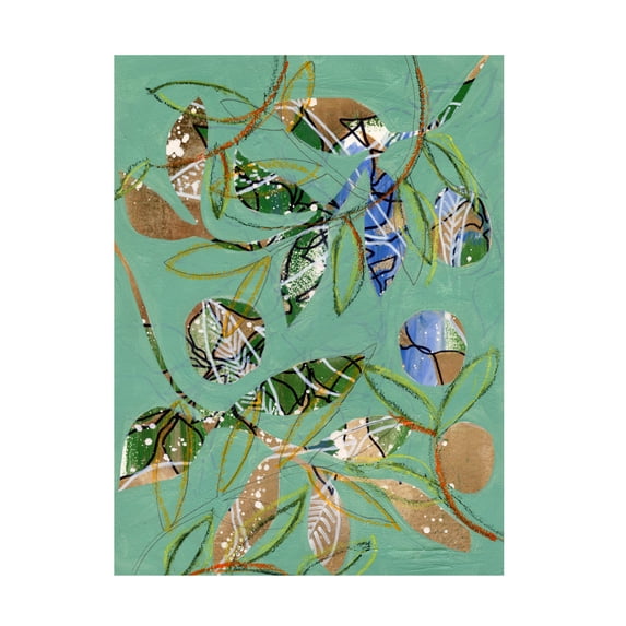 Regina Moore 'Nature on Sage I' Canvas Art