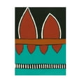 thumbnail image 1 of Regina Moore 'Rust and Teal Patterns IV' Canvas Art, 1 of 3