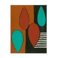 thumbnail image 1 of Regina Moore 'Rust and Teal Patterns IX' Canvas Art, 1 of 3