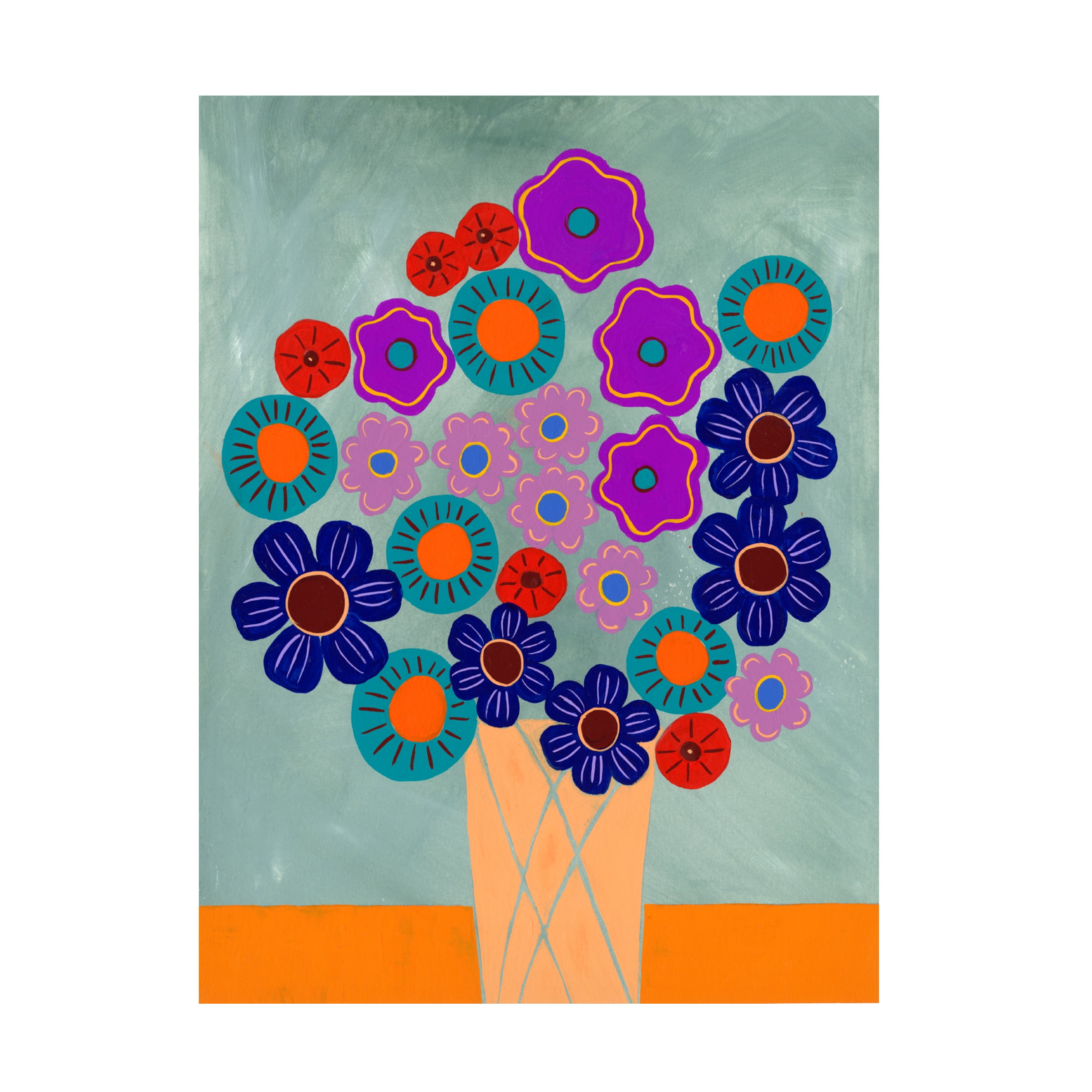 Regina Moore 'Summer Arrangement II' Canvas Art