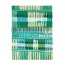 Regina Moore 'Teal Pattern I' Canvas Art
