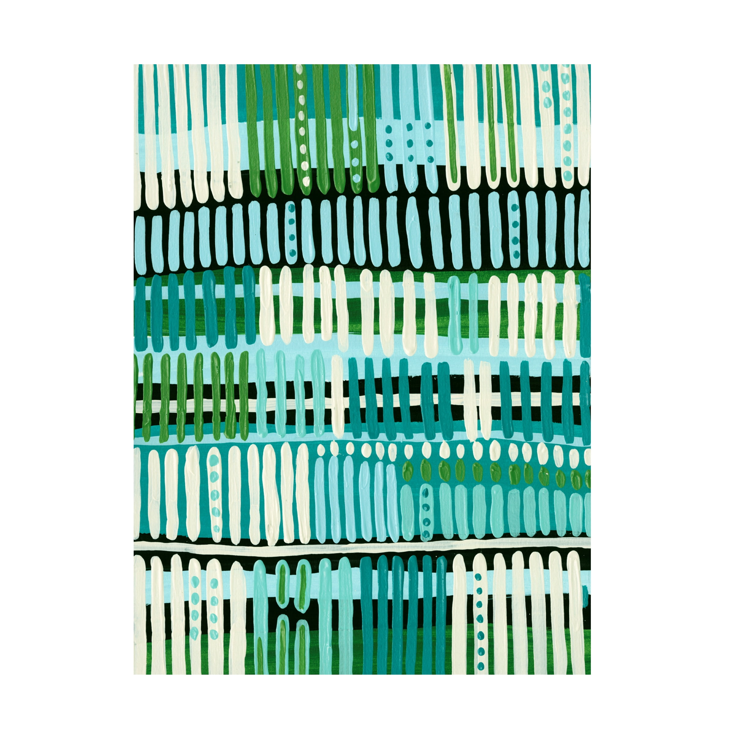 Regina Moore 'Teal Pattern II' Canvas Art