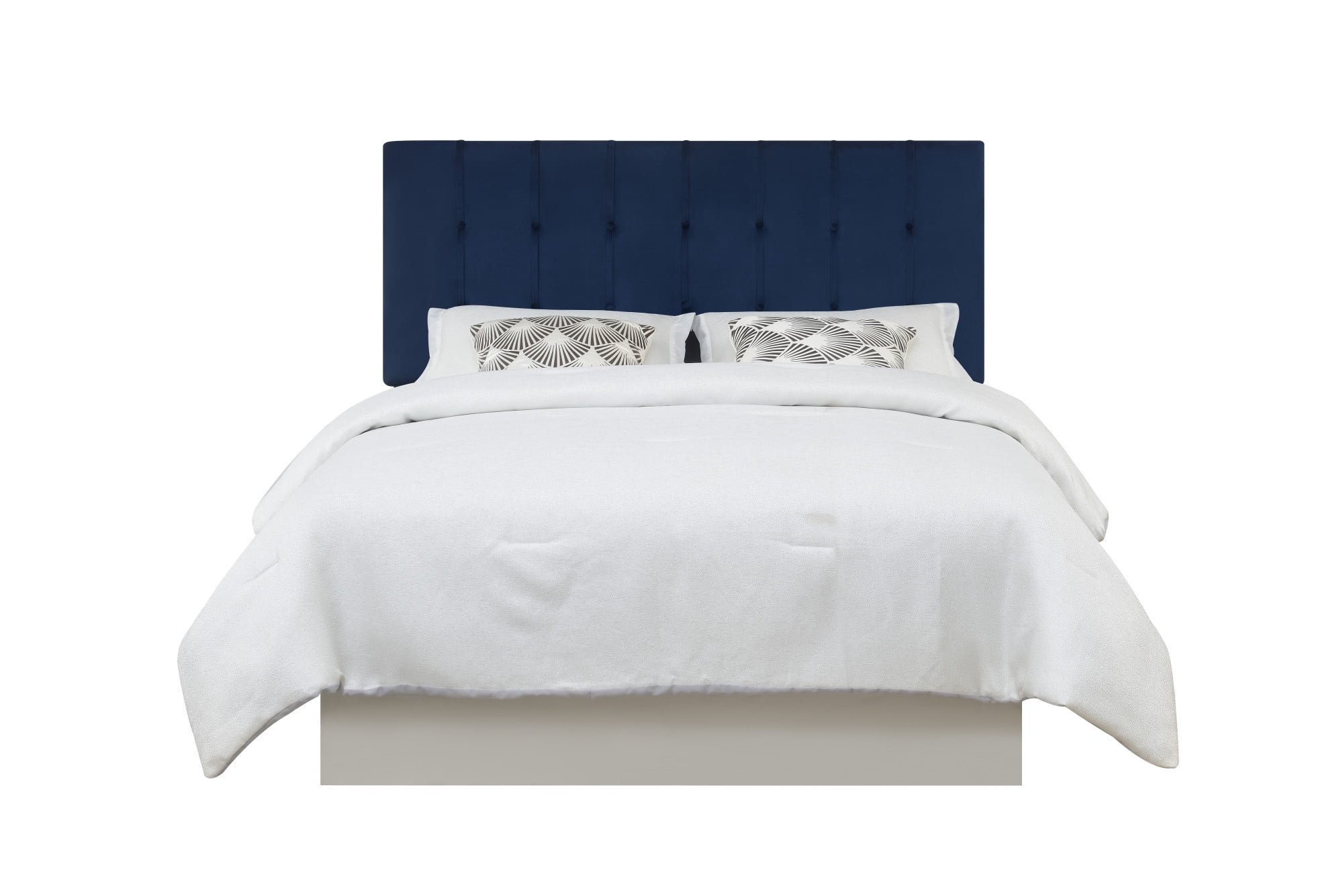 Regina Navy Blue Velvet Upholstered Full/Queen Headboard