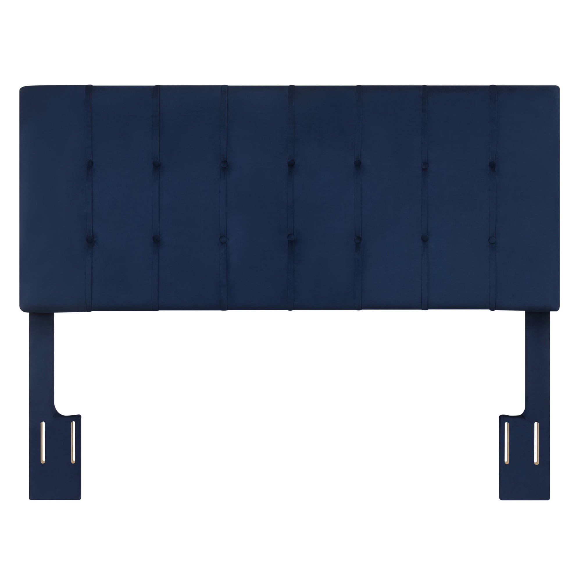 Regina Navy Blue Velvet Upholstered Full/Queen Headboard