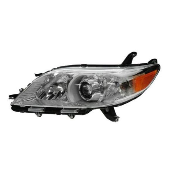Halogen Headlight for 11-14 Toyota Sienna Base/LE/XLE/L (w/o DRL) Driver