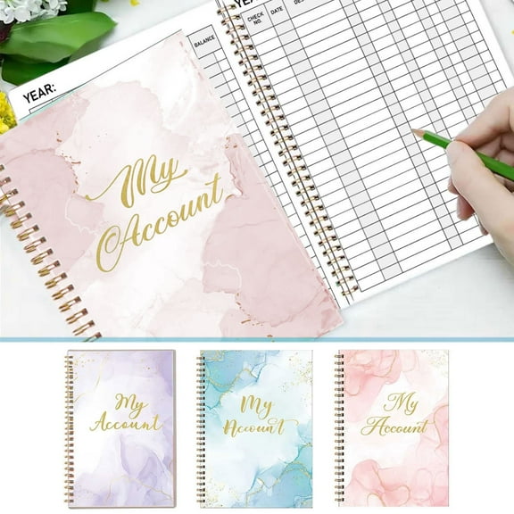 Register Check and Debit Card Register, Budget Planner & Monthly Bill Organizer with Pockets. Expense Tracker Notebook, Undated Finance Planner/Account Book, Start Anytime Walmart Pallets