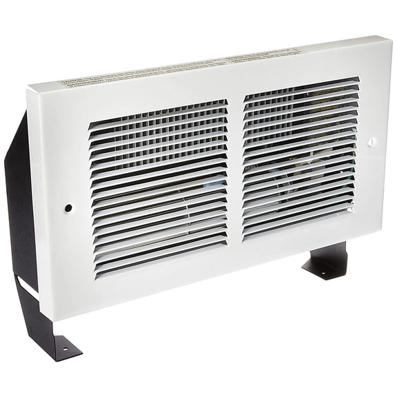 Register Series Electric Wall Heater Complete Unit (Model: RMC162W, Part: 63314), 5459/3070/2388 BTU, 240/208 Volt, 700/900/1600 Watt, White